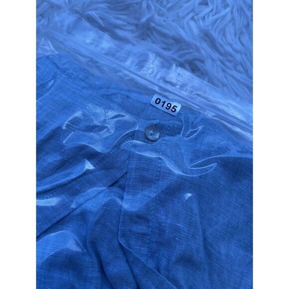 Sigrid Olsen Linen Button Down Shirt Tunic Pockets Sage green Size XL - Picture 10 of 10